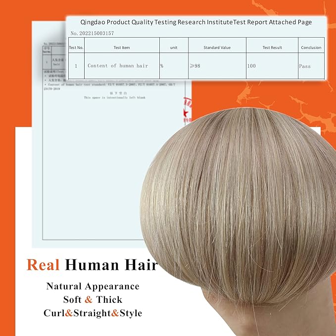 Full Shine Straight Human Hair Extensions Tape in 18Inch Seamless Hair Extensions Real Human Hair Highlighted Hair Extensions Ash Blonde with Platinum 20Pcs 50Grams Add Volume Remy Hair Extensions