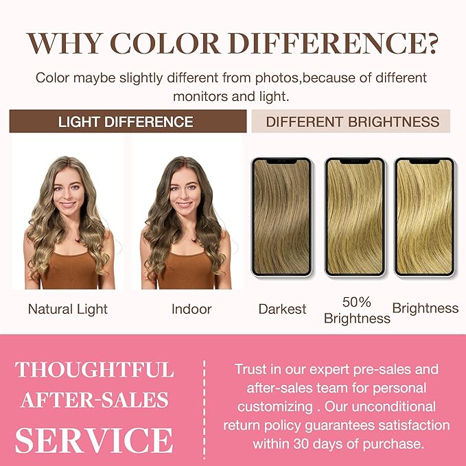 GOO GOO Clip in Hair Extensions Real Human Hair, Remy Human Hair Extensions Clip ins for Women, Natural Human Hair, 14inch 130g 9Pcs, 7 Bronde