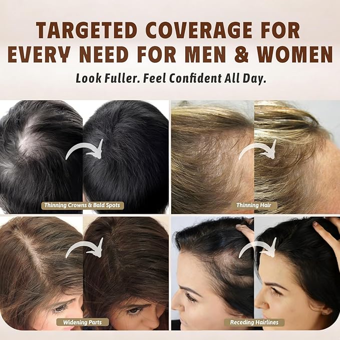 Root Touch Up Hair Color Powder-Instant, Stain-Proof Hairline Shadow Powder for Gray Hair Cover Up & Root Cover Up, Scalp Concealer for Thinning Hair Bald Spot, Beard Filler, Women&Men, Light Blonde