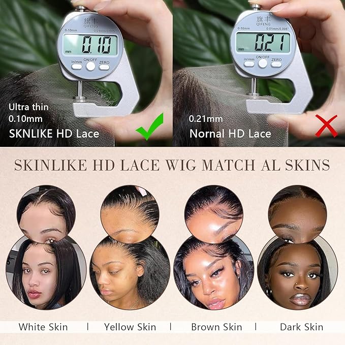 1B/30 Highlight Ombre Brown Body Wave Lace Front Wig Human Hair 13x4 Full Frontal Lace Wig Bleached Tiny Knots Skinlike HD Lace 0.10mm Ultra-thin Invisible 200% Density 32 Inch Black and Brown Colored
