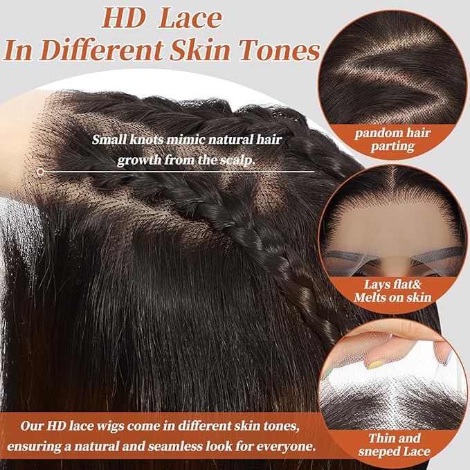 13x4 Synthetic Lace Front Wigs Pre Plucked Honey Blonde with Black 26 Inch Long Wavy 100% Futura Premium 13x4 HD Lace Wigs For Black Women Ready to Wear Daily Party Use