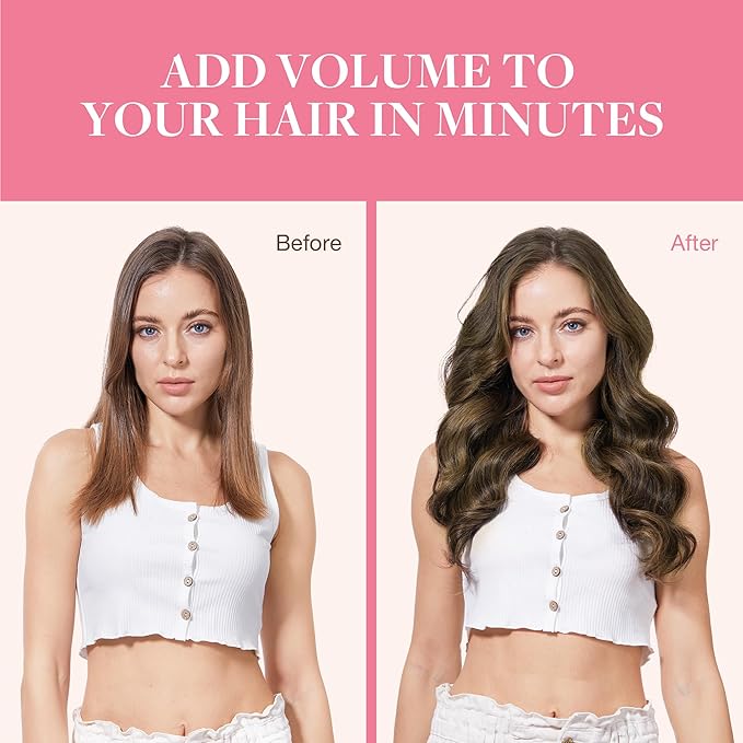 GOO GOO Clip in Hair Extensions Real Human Hair, Remy Human Hair Extensions Clip ins for Women, Natural Human Hair, 16inch 110g 7Pcs, 2C/4E/6C Brown Sugar Swirl Highlights