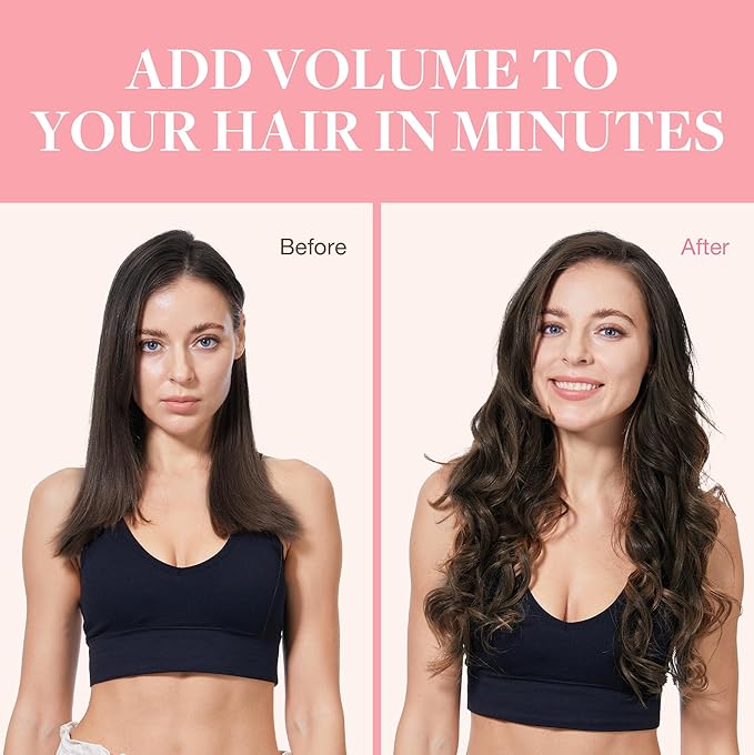 GOO GOO Clip in Hair Extensions Real Human Hair, Remy Human Hair Extensions Clip ins for Women, Natural Human Hair, 24inch 170g 7Pcs, #2A Light Brown