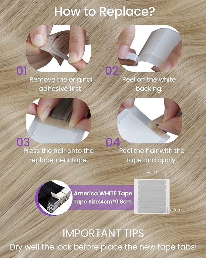 LaaVoo Tape in Hair Extensions Human Hair Dark Ash Blonde Highlighted with Light Blonde Hair Extensions Tape in Real Hair Tape on Hair Extension Silky Straight Hair 14inch 20pcs 50g
