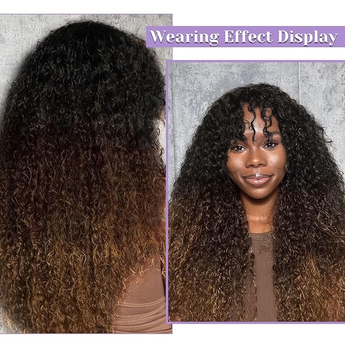T1B/2/30 Ombre Water Wave Lace Closure 5x5 100% Real Human Hair 16 Inch Chestnut Brown Ombre Water Wave Transparent Lace Closure