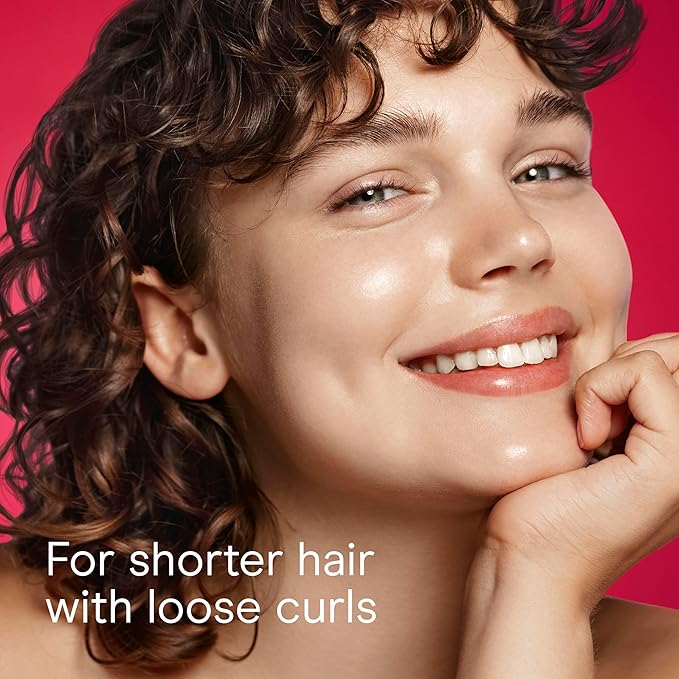 Conair Curl Define Pro Hair Brush for Curly Hair, For Shorter Hair with Loose Curls, Dual Vents with Continuous Grooves, Mixed Bristles for Frizz-Free Detangling, Smoothing, and Curl Definition