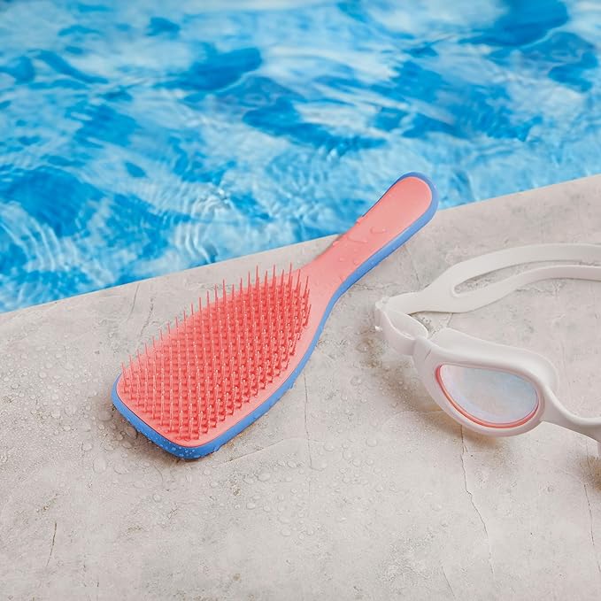 Tangle Teezer Ultimate Detangler Brush for Wet & Dry Hair, Eliminates Knots & Reduces Breakage for All Hair Types, Apricot Blaze