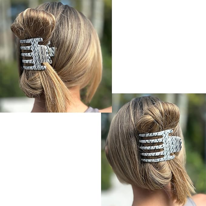 Camila Paris CP3474 French Hair Clip for Women, Hand-Made Hair Side Clips, 3 inch Girls Hair Claw Clips Jaw Fashion Durable Styling Hair Accessories for Women, Strong Hold No Slip Grip, Made in France