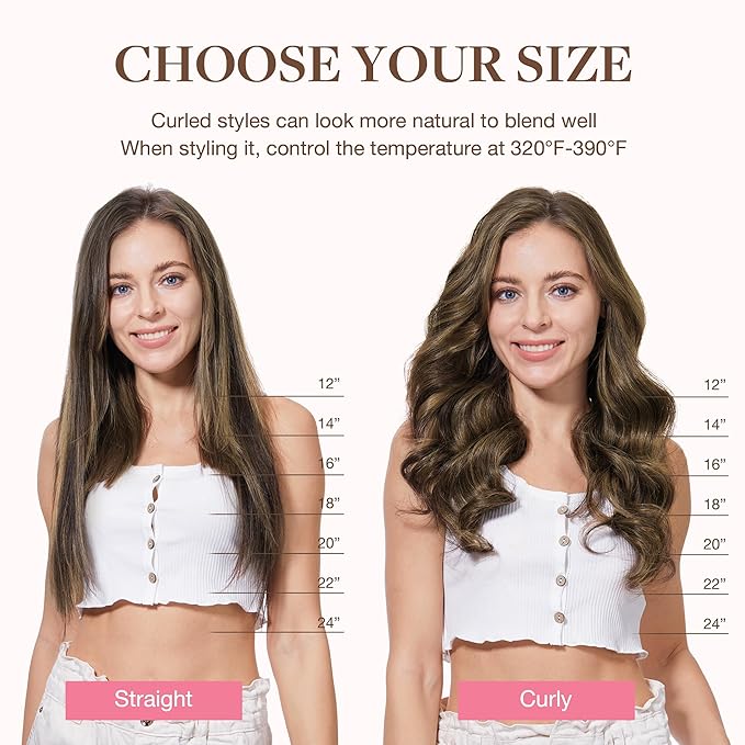 GOO GOO Clip in Hair Extensions Real Human Hair, Remy Human Hair Extensions Clip ins for Women, Natural Human Hair, 16inch 120g 7Pcs, 4/18 Balayage Chocolate Brown Highlighted Dirty Blonde