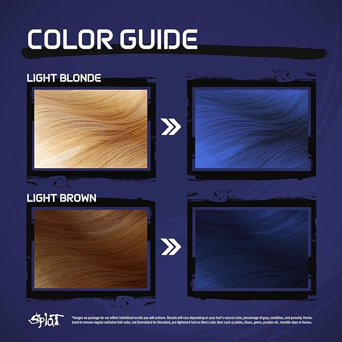 Splat Vegan and Cruelty-Free Semi-Permanent Hair Color Dye (6 Fl Oz, MIDNIGHT INDIGO)