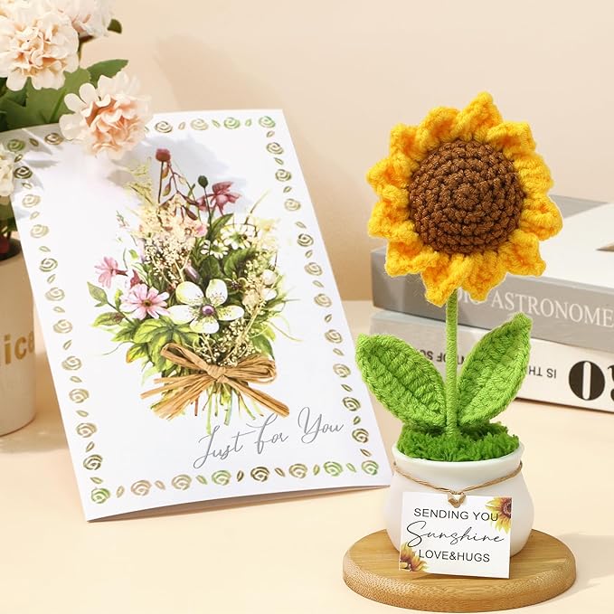 Get Well Soon Gift Baskets for Women, Self Care Gifts for Women Birthday Care Package Spa Kit, Inspirational Sunflower Christmas Gifts for Mom Her Friend Sister Wife, Thinking of You Sympathy Gift