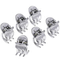 Camila Paris CP2914 French Hair Clip for Women, Set of 6 Extra Small Silver, Girls Hair Claw Clip Jaw Fashion Durable Styling Hair Accessories for Women, Ladies Strong Hold Grip Clamp, Made in France