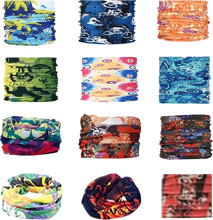 Face Mask Bandanas Neck Gaiter Headwear Magic Scarf Headband for dust Sun Wind