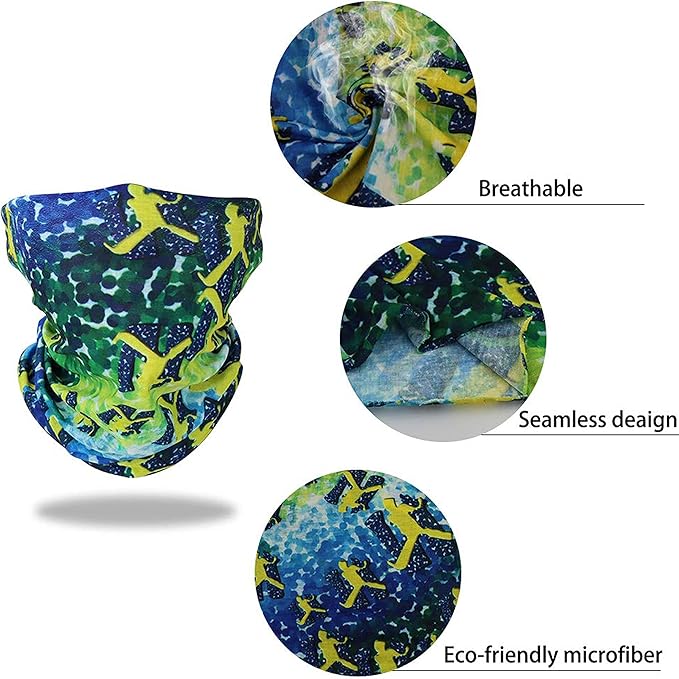 Face Mask Bandanas Neck Gaiter Headwear Magic Scarf Headband for dust Sun Wind