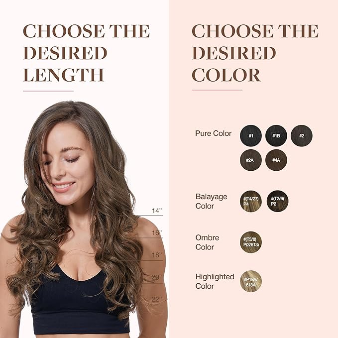GOO GOO Clip in Hair Extensions Real Human Hair, Remy Human Hair Extensions Clip ins for Women, Natural Human Hair, 20inch 110g 7Pcs, 5 Light Ash Brown