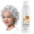 White Temporary Hair Color Spray for Kids, Silver Instant Colored Hair Dye Alternative for Boys Girls Teens Men Women, Quick Styling for Party Christmas Halloween, Disposable Washable, 150ml