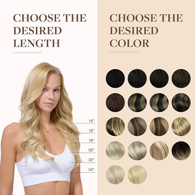 GOO GOO Clip in Hair Extensions Real Human Hair, Remy Human Hair Extensions Clip ins for Women, Natural Human Hair, 12inch 85g 7Pcs, #16/22 Light Blonde Highlighted Golden Blonde