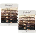 Hair Ties for Thick Hair,20PCS No Damage, Braided Elastics Hair Bands Ponytail Holders for Women