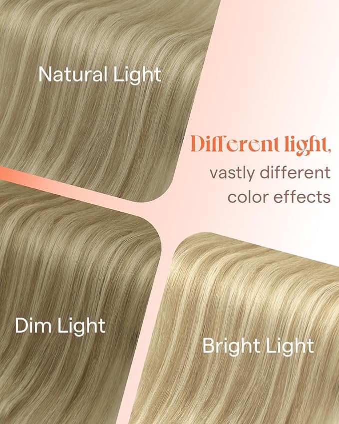Sunny Hair Tape in Hair Extensions Real Human Hair Invisible Remy Hair Extensions Tape ins for Women Dark Honey Blonde Highlight Medium Blonde 18 inch 25G