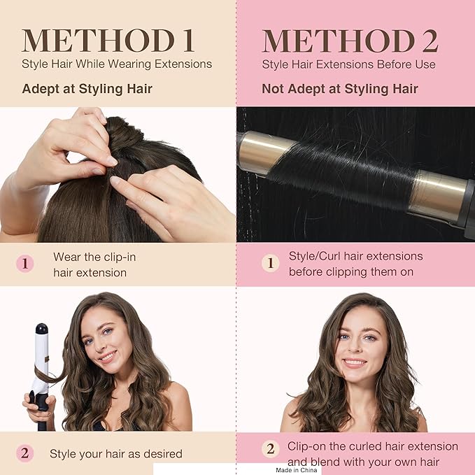 GOO GOO Clip in Hair Extensions Real Human Hair, Remy Human Hair Extensions Clip ins for Women, Natural Human Hair, 22inch 110g 7Pcs, 5 Light Ash Brown