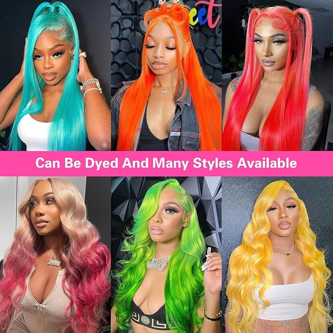 Long Hot Pink Wig Human Hair 13x4 200 Density Hd Transparent Body Wave 12A Pink Lace Front Wig For Women Pink Frontal Wigs Colored Hd Lace Wig 26 Inch