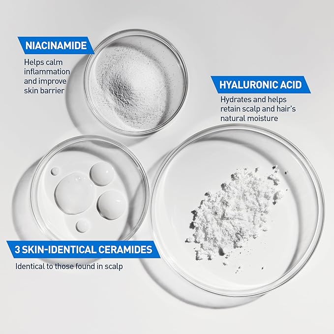 CeraVe Gentle Hydrating Shampoo, With Ceramides, Niacinamide & Hyaluronic Acid For Soft, Healthy Looking Hair & Scalp, Sulfate Free & Color Safe Shampoo, For All Hair Types, 19 Oz