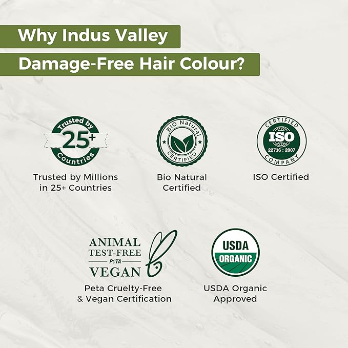 Indus Valley Natural Organic Damage Free Gel Hair Color | Ammonia Free, Vegan & Cruelty Free | Up to 100% Gray Coverage, Long Lasting Results |Burgundy 3.6 (20gram+200ml)