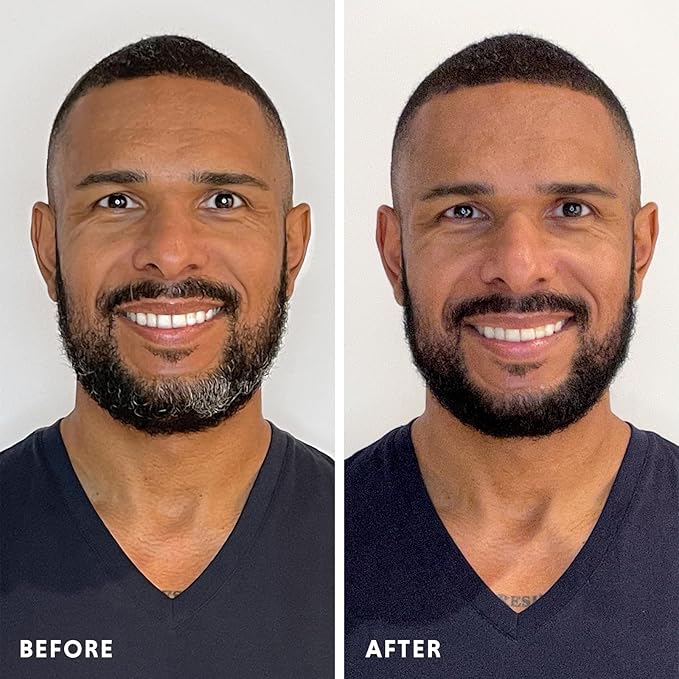 Hair & Beard Color for Full Gray Coverage 2 pack - Medium Ash Brown - Ammonia-Free Complete Men’s At-home Beard & Hair Dye Kit, Professional-grade Permanent Hair Color (5.1)