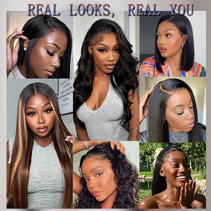 26 Inch Deep Wave Lace Front Wigs Human Hair 13x6 HD Lace Front Wigs Human Hair Pre Plcked Curly Human Hair Wig for Women 200% Density Water Wave Lace Front Wigs Human Hair With Baby Hair