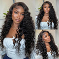 13x6 Loose Wave HD Lace Front Wigs Human Hair 200 Density 100% Real Human Hair 15A Loose Deep Wave Frontal Wig Human Hair Pre Plucked, No Synthetic Blend No Tangle No Shedding Triple Lifespan 3X