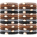 Hair Ties No Damage, Funtopia 30 Pcs Ponytail Holders Braided Hair Ties for Thick Hair, Elastics Hair Bands for Women Hair