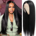 30 Inch 13x6 Lace Front Wigs Human Hair Pre Plucked Real Virgin Human Hair Wig Invisilbe Hairline Tiny Knots 230 Density Straight HD Lace Frontal Wigs 3X Longer Lifespan
