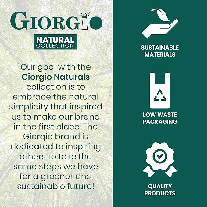 Giorgio GIONAT8 Small Natural Wooden Comb Detangler Wide Tooth Comb for Curly Hair, Bamboo and Beechwood Combs for Thick Hairs, Vegan Wooden Combs Perfect for Use with Long Thick Hair