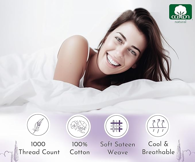 California Design Den Standard/Queen Size Pillow Cases Set of 2-1000 Thread Count Sateen, Soft & Thick 100% Cotton Pillow Cases Standard Size, Durable - Sage Green