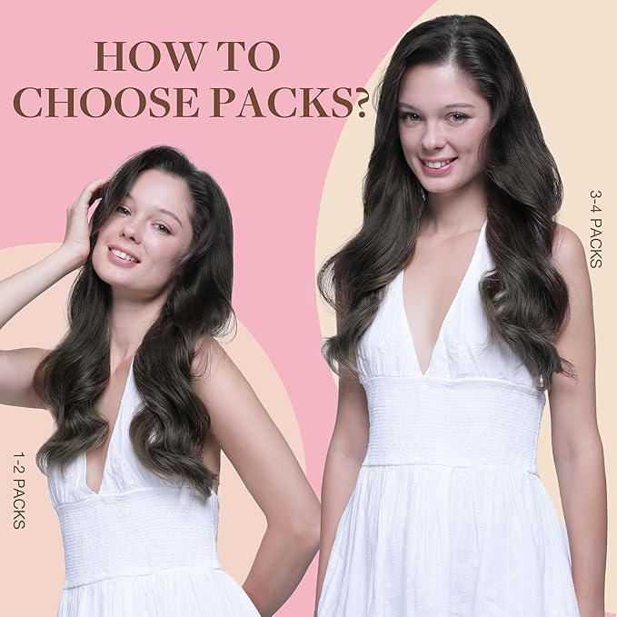 GOO GOO Tape in Hair Extensions Human Hair, 1C Mocha Brown, 16inch 50g 20pcs, Skin Weft Seamless Invisible, Silky Straight with Thick Ends, Remy Human Hair
