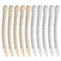 20 Pieces Rhinestone Bobby Pins Crystal Hair Clips Gold and Silver Diamond Hair Pin Sparkling Hair Barettes Sytling Decorative Accessories for Women and Girls