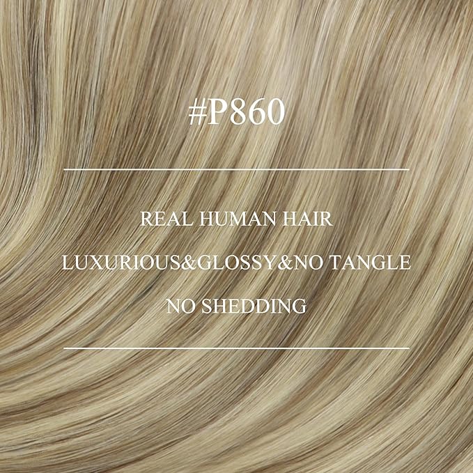 YoungSee Nano Extensions Human Hair Highlight Light Brown and Platinum Blonde Nano Bead Hair Extensions Human Hair Light Brown Nano-Tip Cold Fusion Hair Extension for Daily Use 14inch 50s 50g