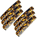 Giorgio G31 Fine Tooth Comb and Wide Tooth Hair Comb, Hair Styling Comb for Men, Grooming Hair Combs for Women, Mens Beard Care Combs for Detangling and Styling, Handmade Saw-Cut and Hand Polished