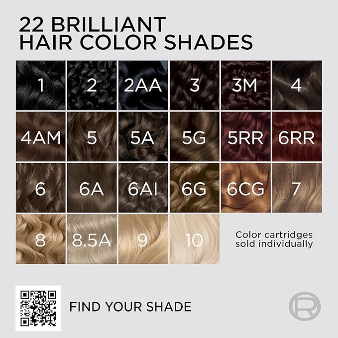 L'Oreal Paris Colorsonic Permanent Hair Dye Cartridge, Vibrant Hair Color for Root Touch Up, Gray Coverage or All Over Color in just 5 Minutes, 2 Soft Natural Black (Coloring Device Sold Separately)