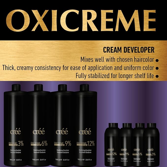 Créé Professional Oxicreme Peroxide Developer Series (30 Volume, 1000 ml)