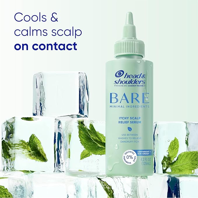 Head & Shoulders Anti-Dandruff Bare Scalp Relief Serum, 0.1% Pyrithione Zinc, for Itch Relief and Scalp Comfort, 4.2 fl oz