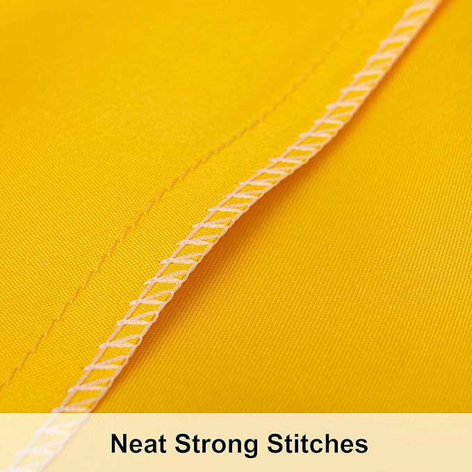 NTBAY 12 Pack Satin King Pillowcases for Hair and Skin, Luxurious and Silky Pillow Cases with Envelope Closure, 20 x 36 Inches, Yellow