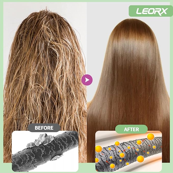 Hair Dye Shampoo, Leorx 3 In 1 Brown Color Shampoo Hair Dye For Refresh Hair Instant Herbal Coloring Shampoo For Women&Men - Tintes Para El Cabello Profesional - 16.9 oz