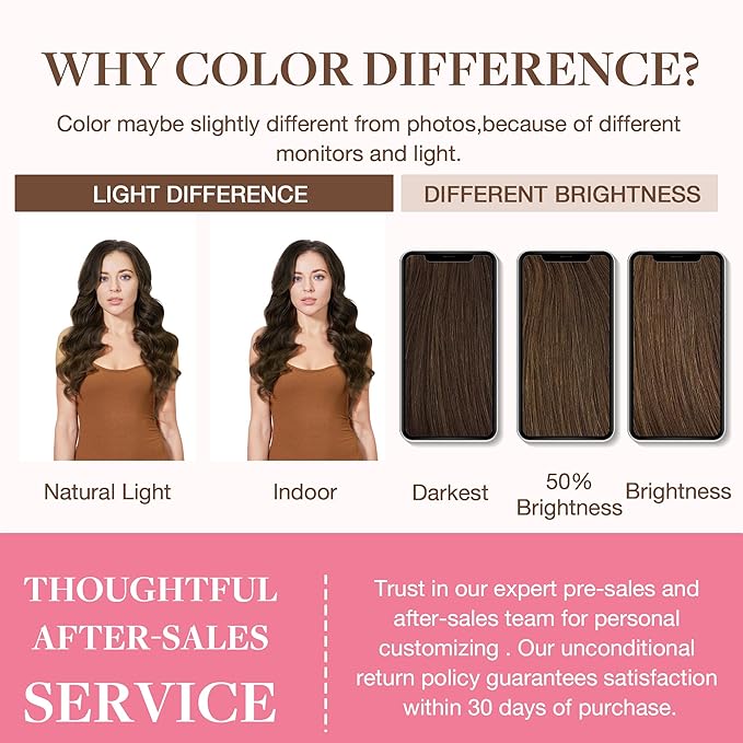GOO GOO Clip in Hair Extensions Real Human Hair, Remy Human Hair Extensions Clip ins for Women, Natural Human Hair, 14inch 130g 9Pcs, 4A Chocolate Brown