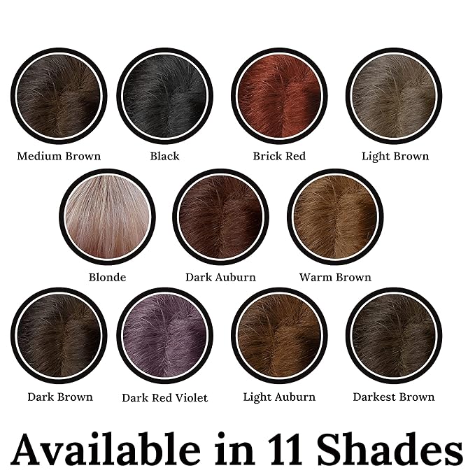 Root Concealer Touch Up Powder | All-Natural Crushed Minerals | Fast and Easy Total Gray Hair Cover Up For Black, Brown, Auburn and Blonde Hair - 0.30 oz (Darkest Brown)
