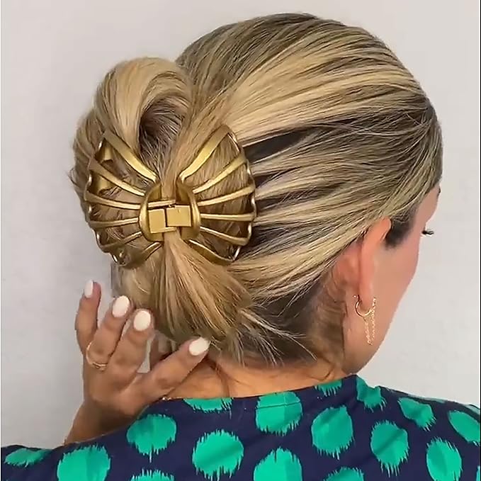 Camila Paris CP3052 French Octopus Hair Clip, Large Hair Clips for Thick Hair, Big Hair Claw Clip for Long Hair, Durable Girls Hair Clips for Women for Wavy Hair, Strong No-Slip Grip. Made in France