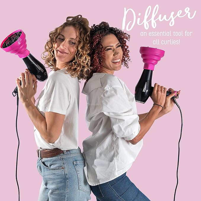 Kozma Curl Universal Diffuser, Curly Hair Dryer Diffuser, Dryer Attachement, Curly Hair Diffuser, Silicone Diffuser, Collapsible Hair Diffuser, Travel Hair Diffuser