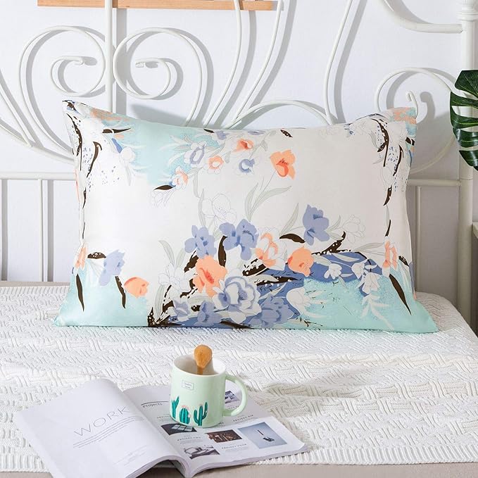 SLPBABY Silk Pillowcase for Hair and Skin with Hidden Zipper Print (King, Pattern11)