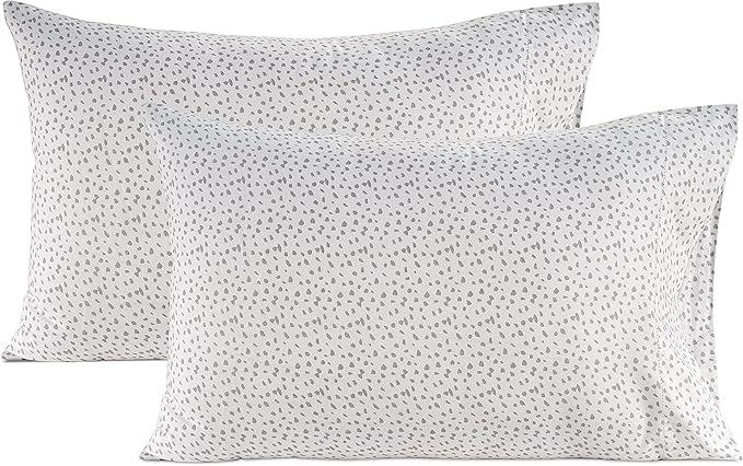 Lane Linen 100% Organic Cotton King Size Pillow Cases Set of 2 (20''x36'') Pillow Cases King Size, Organic Cotton Pillowcases, King Pillowcases Set of 2 Haze Grey