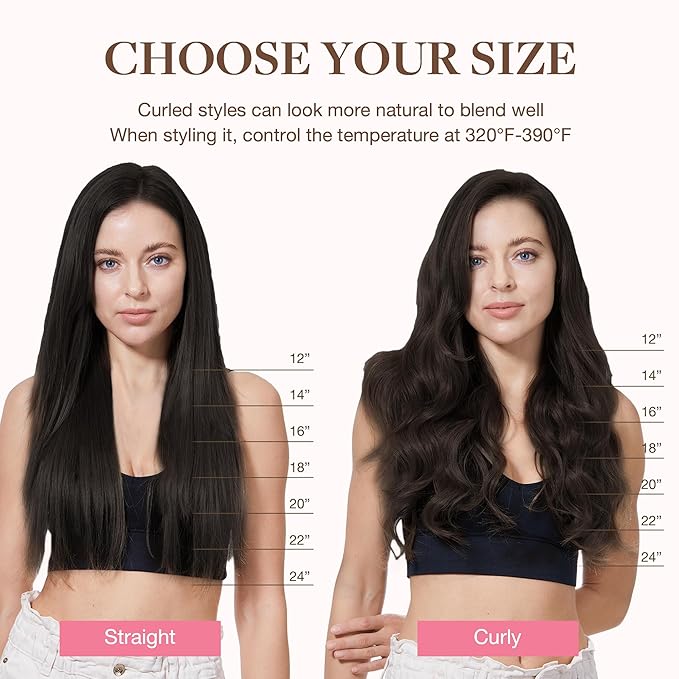 GOO GOO Clip in Hair Extensions Real Human Hair, Remy Human Hair Extensions Clip ins for Women, Natural Human Hair, 22inch 120g 7Pcs, 2A Light Brown